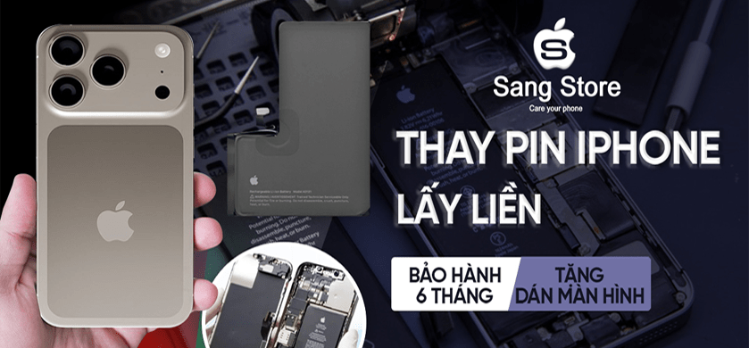 thay pin iphone quảng ngãi sang store