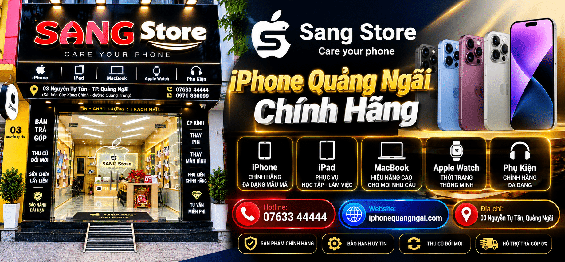 sang store iphone quảng ngãi chính hãng